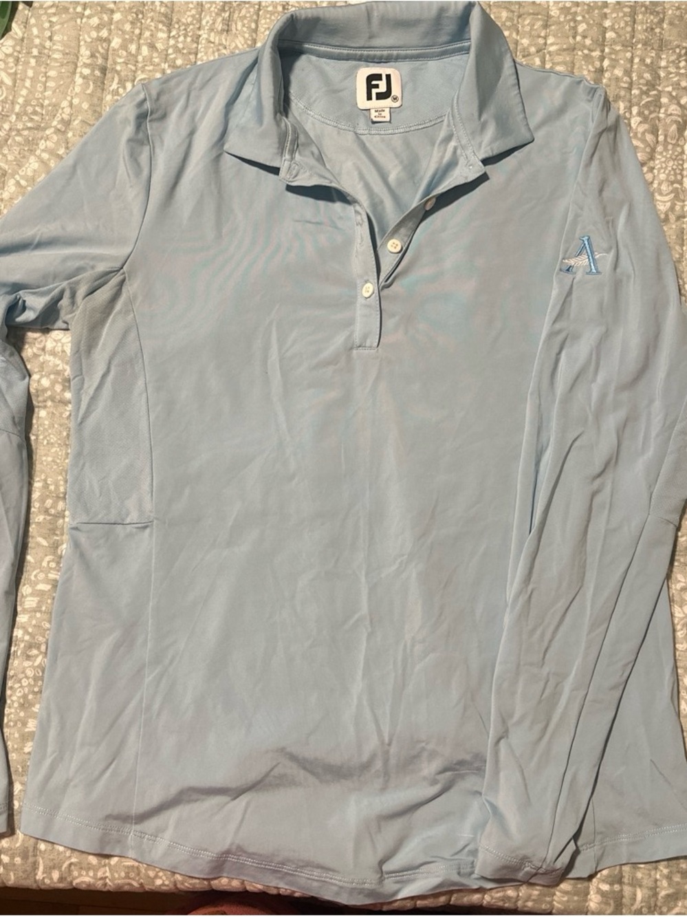 FootJoy Women’s  Light Blue Long-Sleeve Polo Shirt